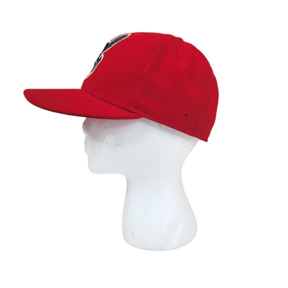 New Era 59/50 Cleveland Indians Wool Embroidered Logo Fitted Hat 6 7/8 - Picture 3 of 8